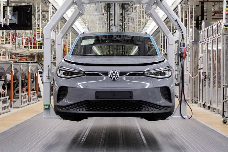 Volkswagen ID.4 production at the Emden factory in Germany, where the new ID. Tiguan will be built
