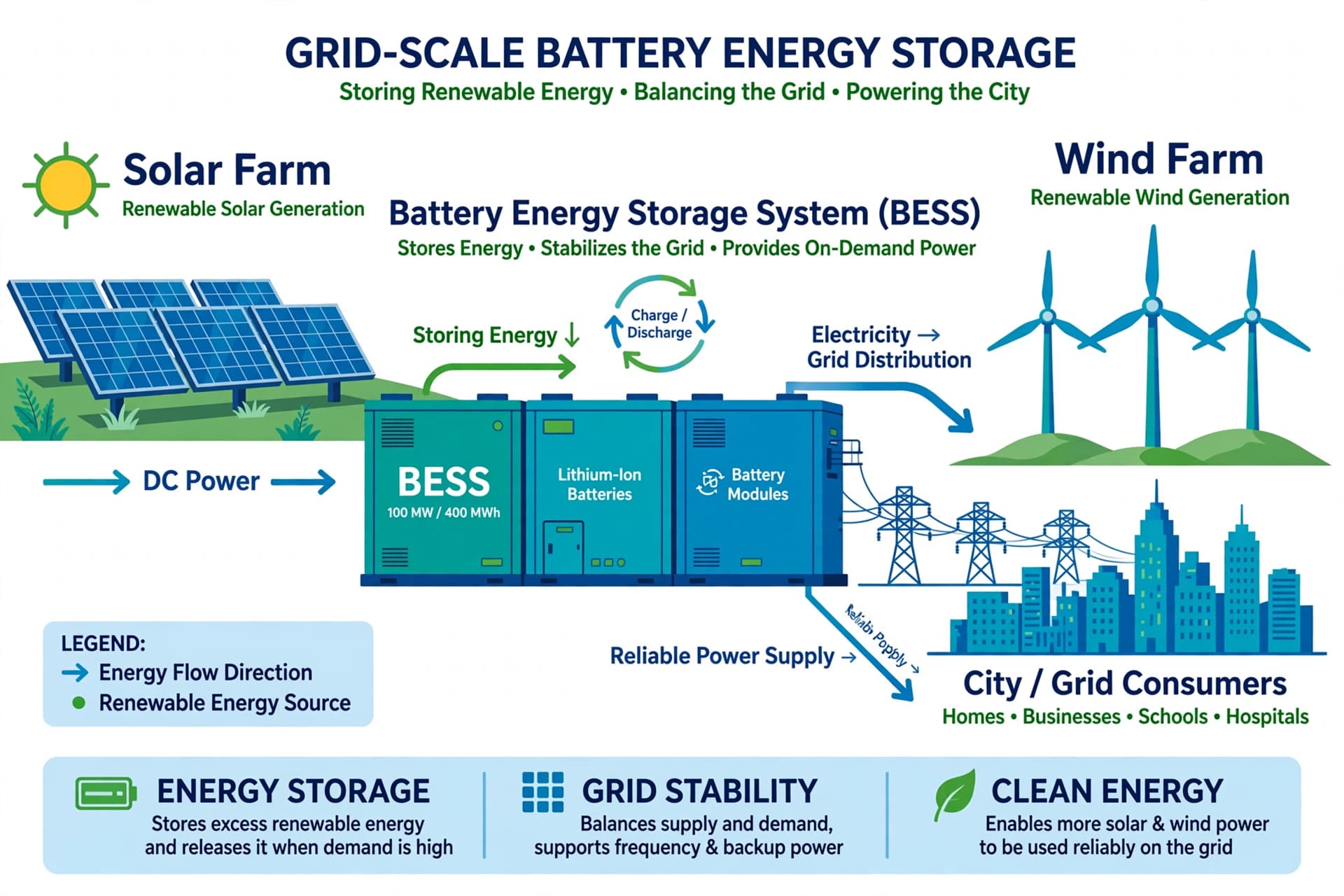 Battery Energy Storage Explained: How Grid Batteries Work in 2026