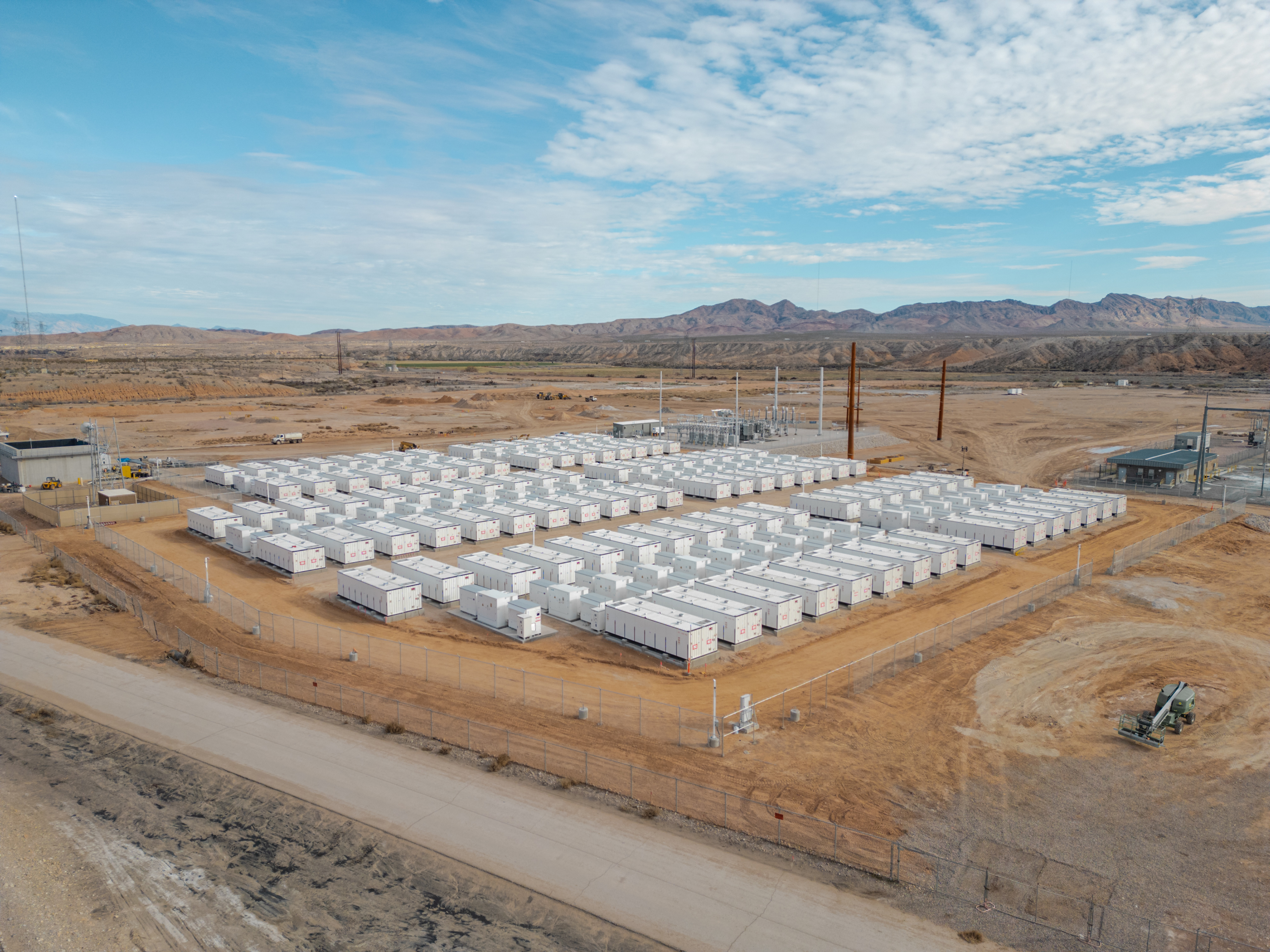 Battery storage containers at the Reid Gardner battery energy storage project near Moapa, Nevada (illustrative photo)